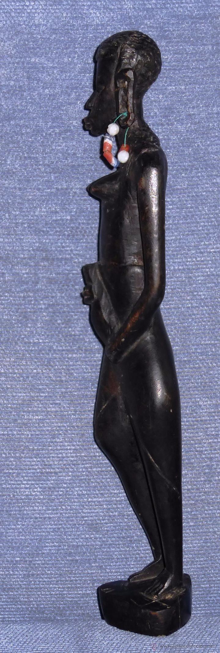 Arte: Talla de Mujer africana en madera de &eacute;bano - Foto 2