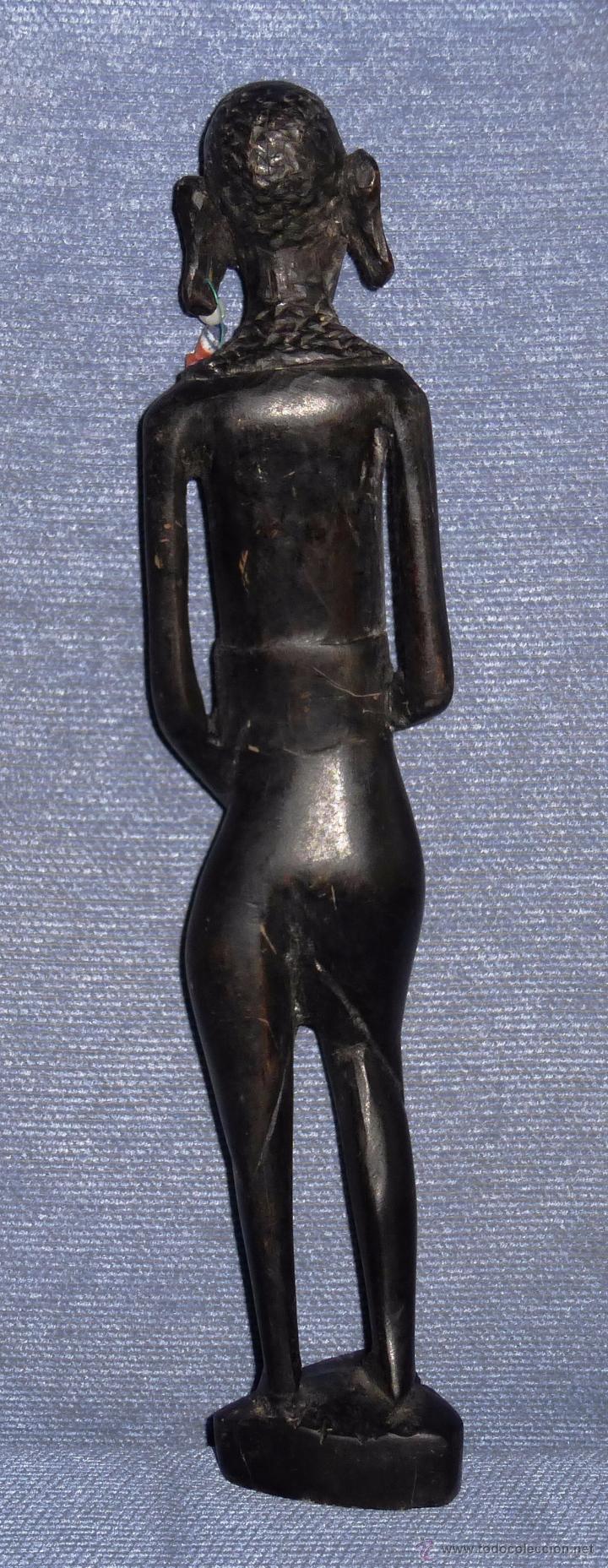 Arte: Talla de Mujer africana en madera de &eacute;bano - Foto 3