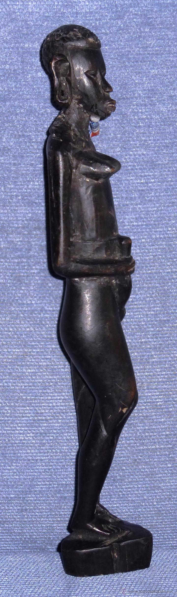 Arte: Talla de Mujer africana en madera de &eacute;bano - Foto 4