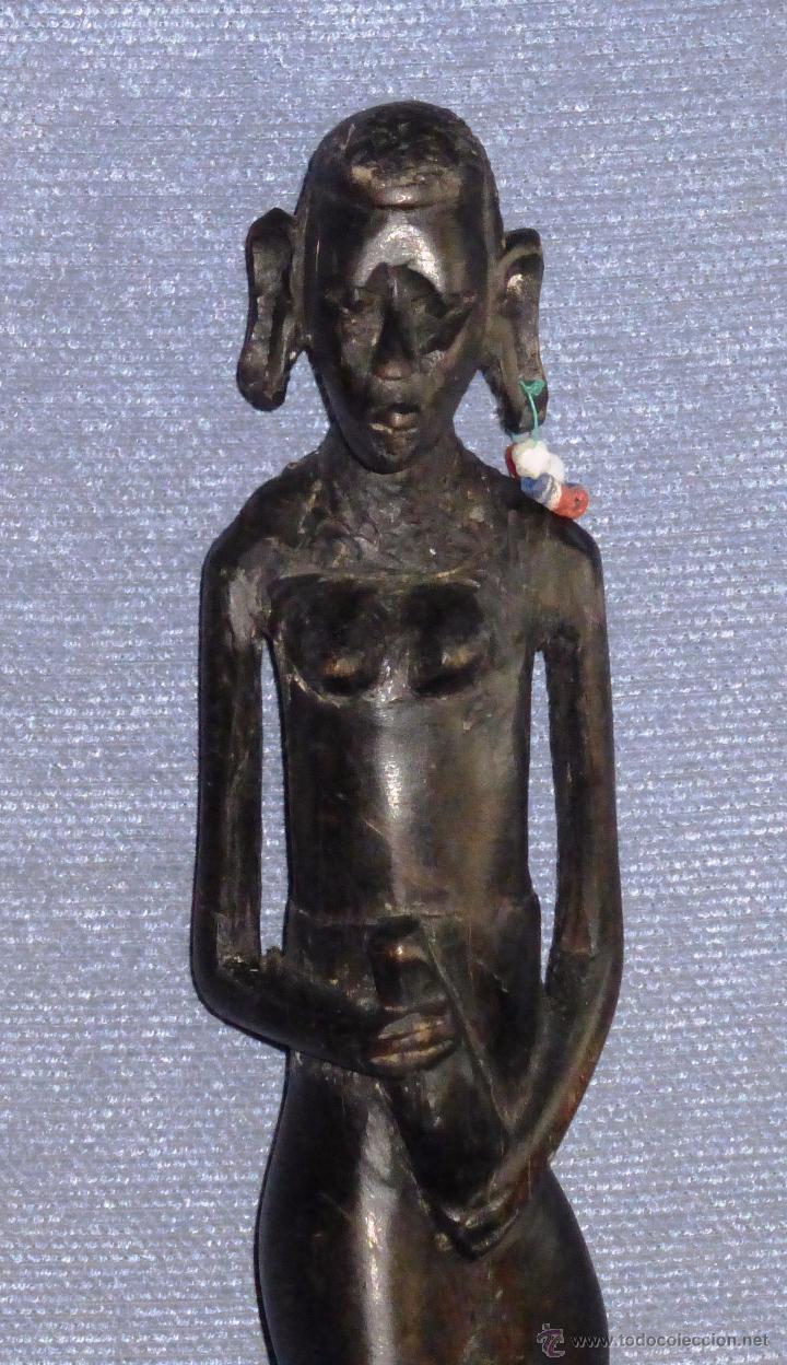 Arte: Talla de Mujer africana en madera de &eacute;bano - Foto 5