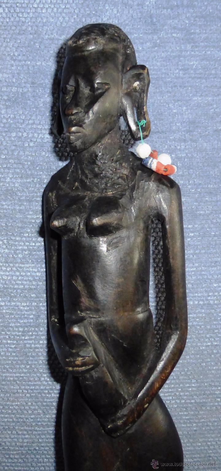 Arte: Talla de Mujer africana en madera de &eacute;bano - Foto 7