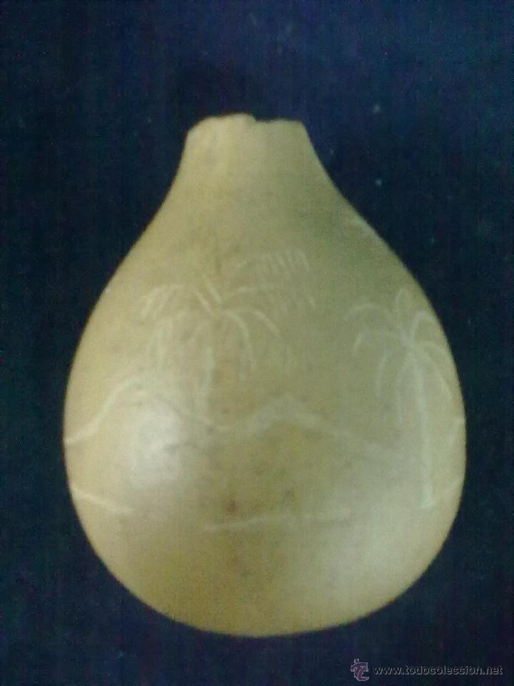 Arte: CALABAZA TALLADA A MANO - Foto 1