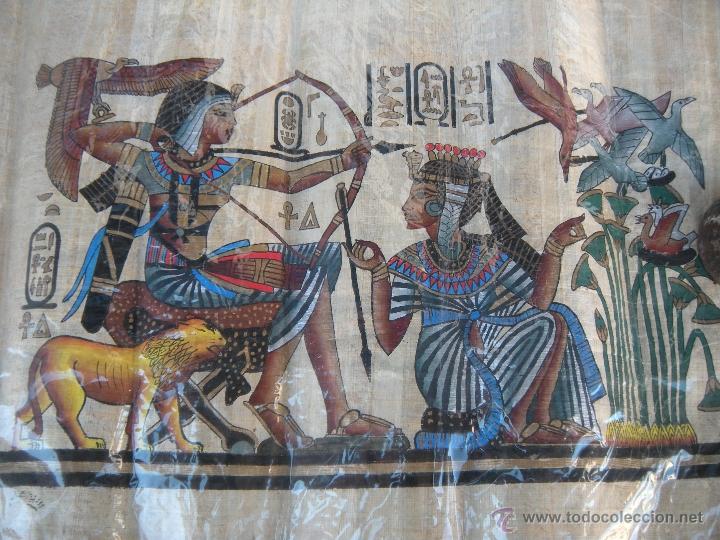 Arte: HERMOSO PAPIRO EGIPTO - Foto 1