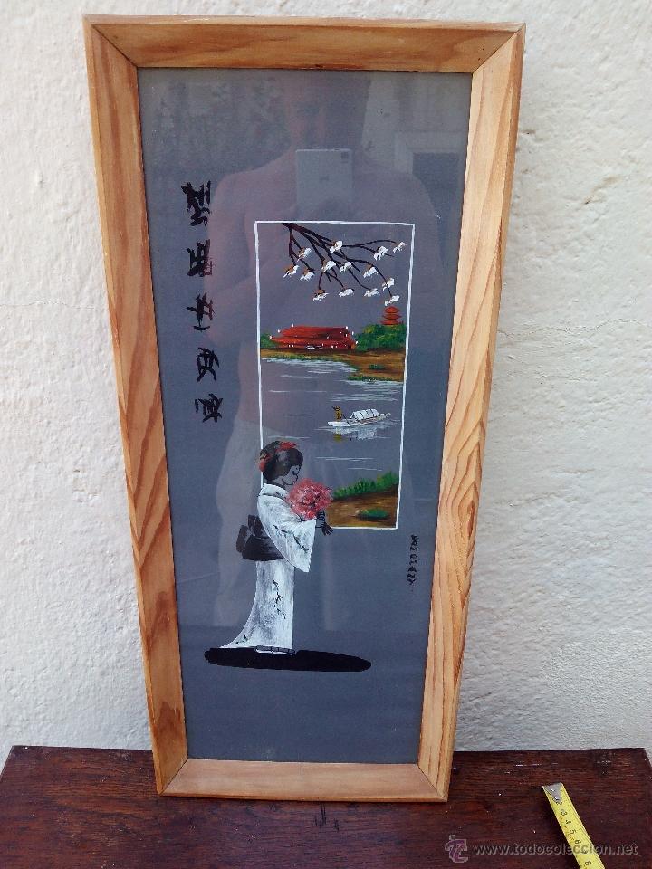 Arte: Cuadro Japon&eacute;s de Geisha - Foto 1