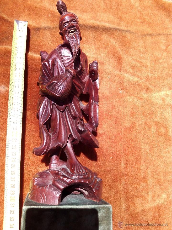Arte: Talla de madera Abuelo japon&eacute;s. - Foto 2