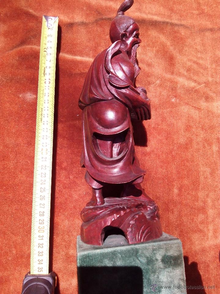 Arte: Talla de madera Abuelo japon&eacute;s. - Foto 4