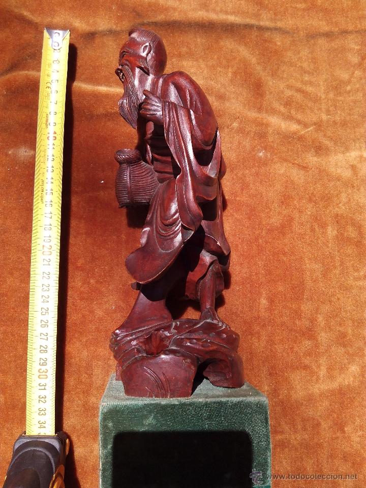 Arte: Talla de madera Abuelo japon&eacute;s. - Foto 6