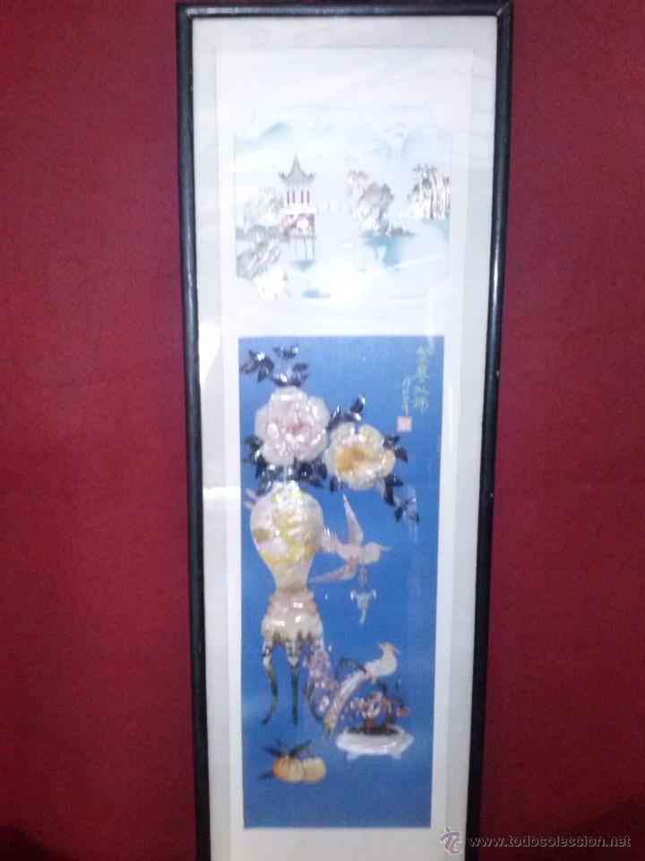 Arte: PANEL JAPONES EN MADRE PERLA - Foto 1