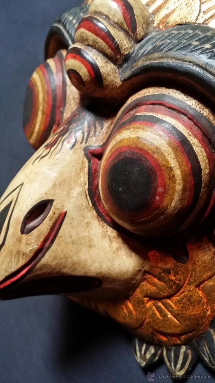 Arte: Antigua m&aacute;scara policromada de Yogyakarta, JAVA - Foto 6