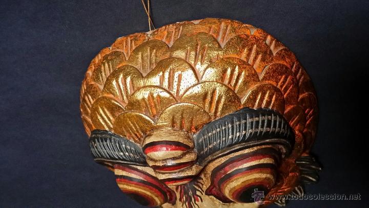 Arte: Antigua m&aacute;scara policromada de Yogyakarta, JAVA - Foto 7