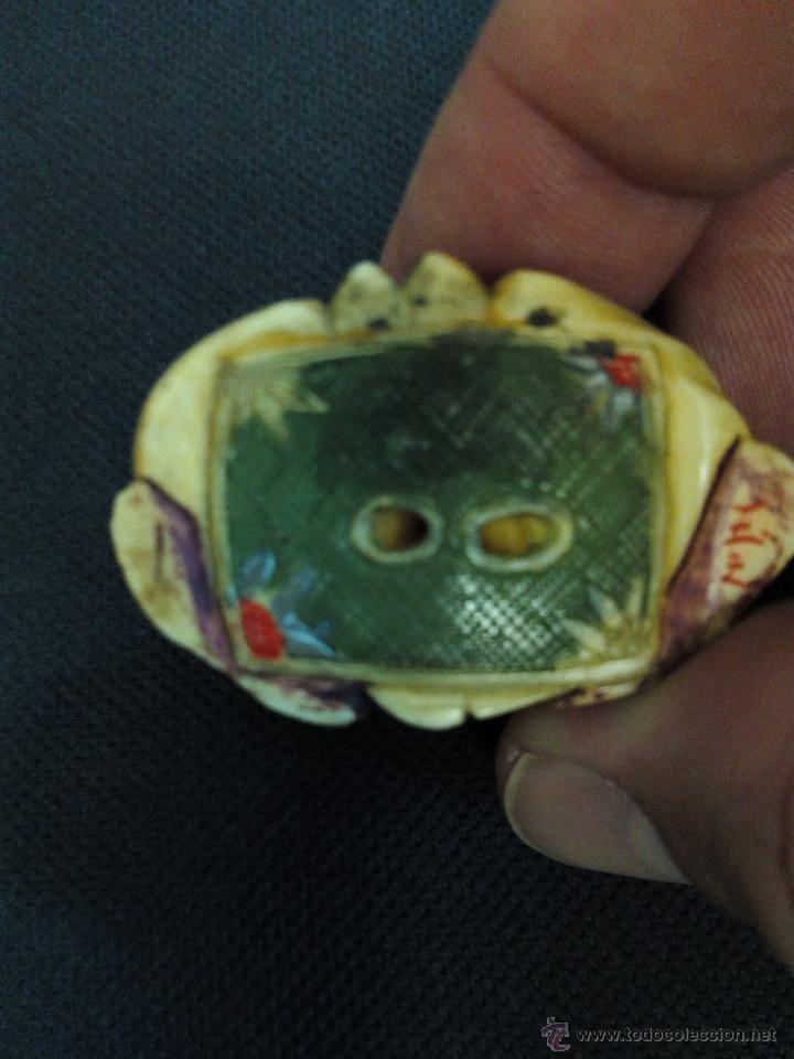 Arte: Netsuke antiguo policromado japon&eacute;s - Foto 3