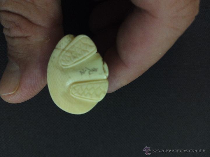 Arte: Netsuke antiguo policromado japon&eacute;s - Foto 6