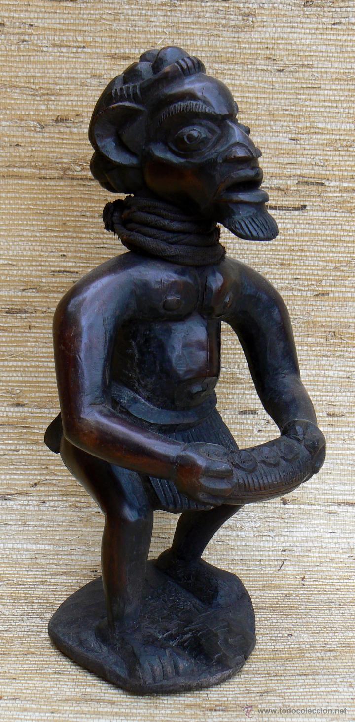 Arte: FIGURA TALLA DE MADERA AFRICANA - Foto 1