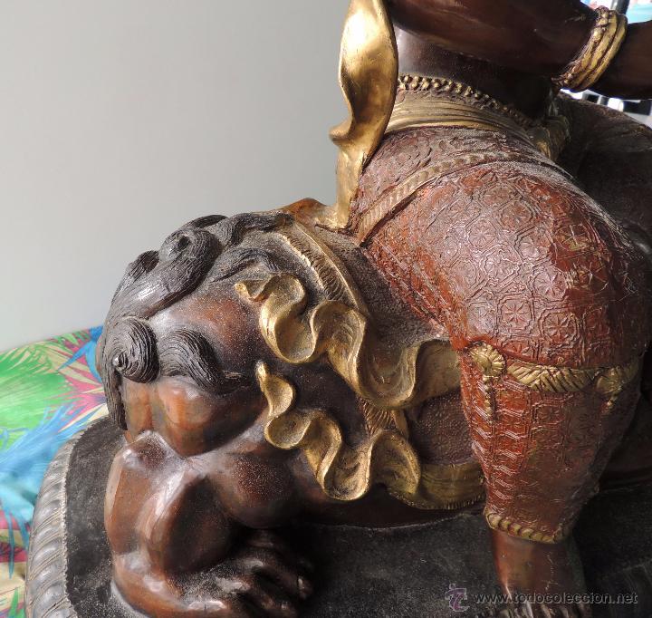Arte: Diosa Kwan yin de bronce n&ordm; 1427 - Foto 8