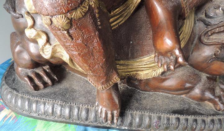 Arte: Diosa Kwan yin de bronce n&ordm; 1427 - Foto 12
