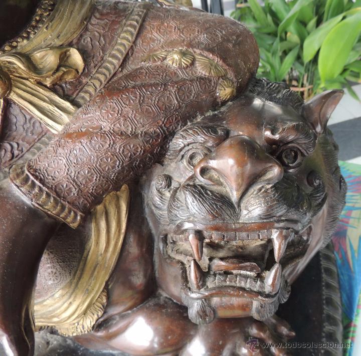 Arte: Diosa Kwan yin de bronce n&ordm; 1427 - Foto 17