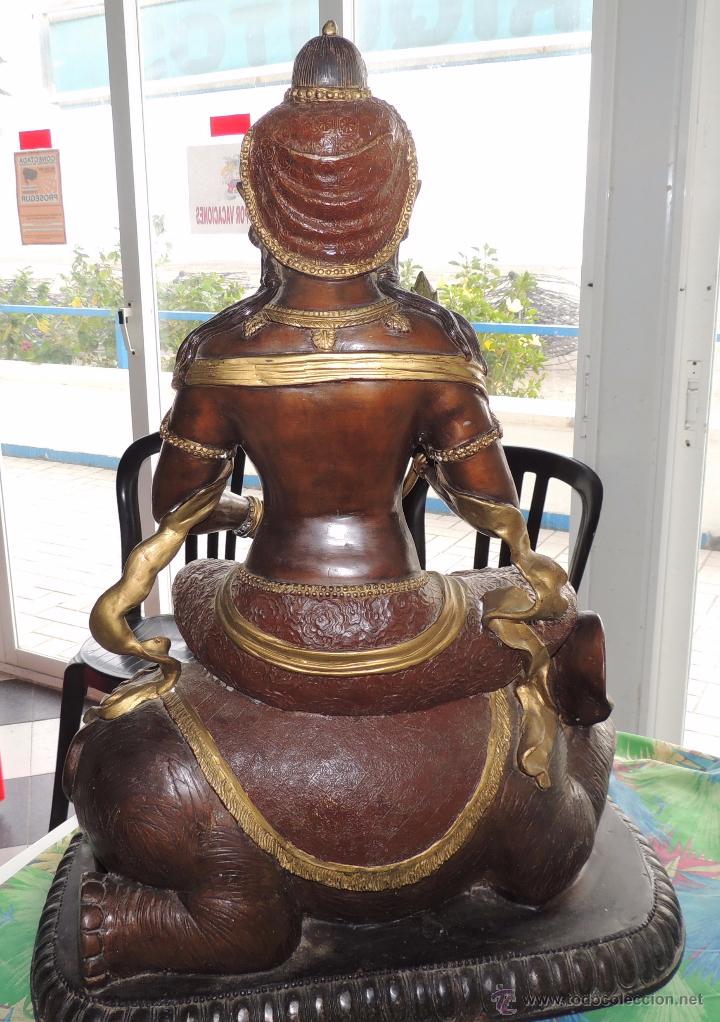 Arte: Diosa Kwan yin de bronce n&ordm; 1428 - Foto 3