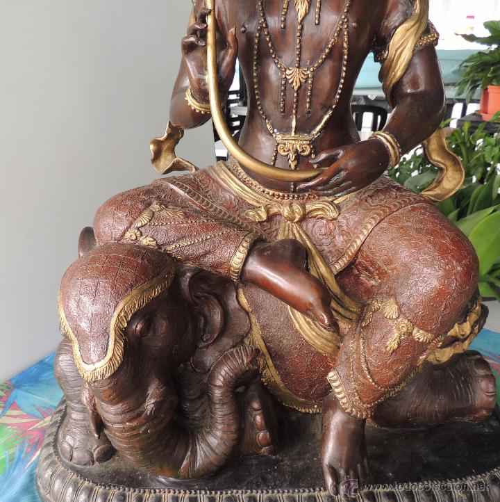 Arte: Diosa Kwan yin de bronce n&ordm; 1428 - Foto 8