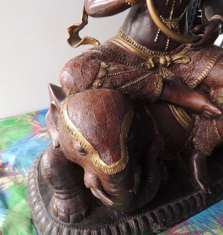 Arte: Diosa Kwan yin de bronce n&ordm; 1428 - Foto 13