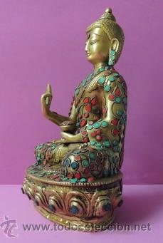 Arte: Buda chino de bronce n&ordm; 888 - Foto 3