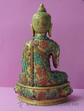 Arte: Buda chino de bronce n&ordm; 888 - Foto 4