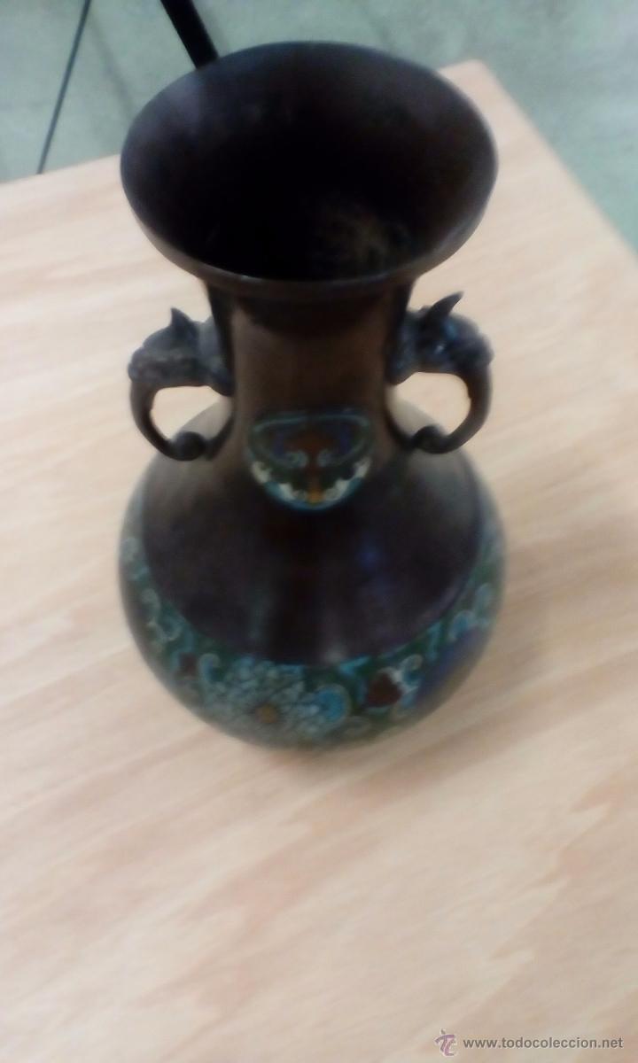 Arte: Jarron bronce chino antiguo - Foto 2