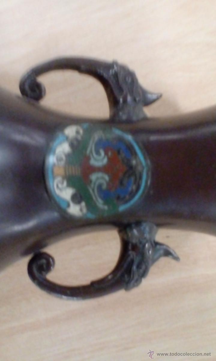 Arte: Jarron bronce chino antiguo - Foto 6