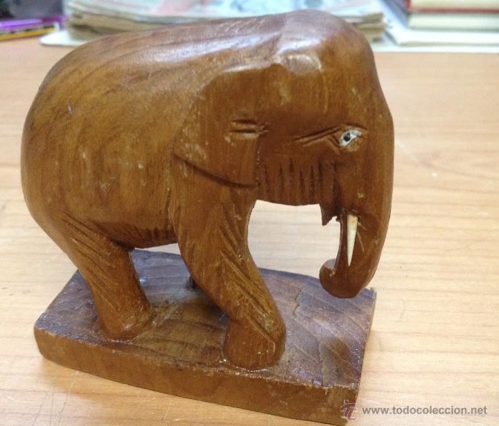 Arte: ELEFANTE DE MADERA (K) - Foto 1