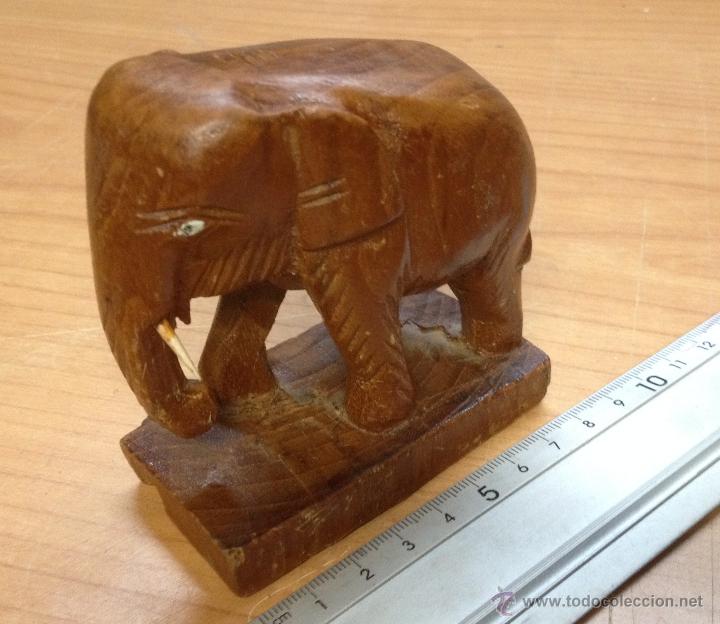 Arte: ELEFANTE DE MADERA (K) - Foto 2