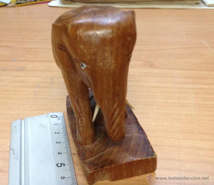 Arte: ELEFANTE DE MADERA (K) - Foto 3
