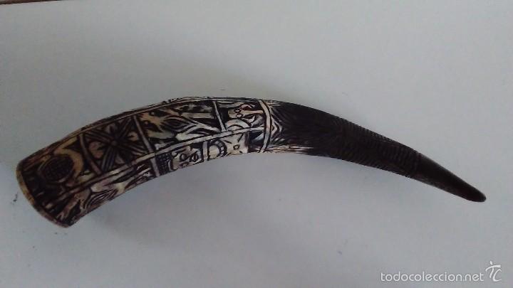 Arte: Asta de rumiante tallada - Foto 7