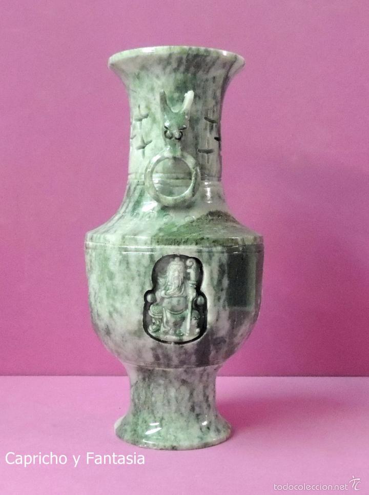 Arte: Jarr&oacute;n chino de jade n&ordm; 1083 - Foto 2