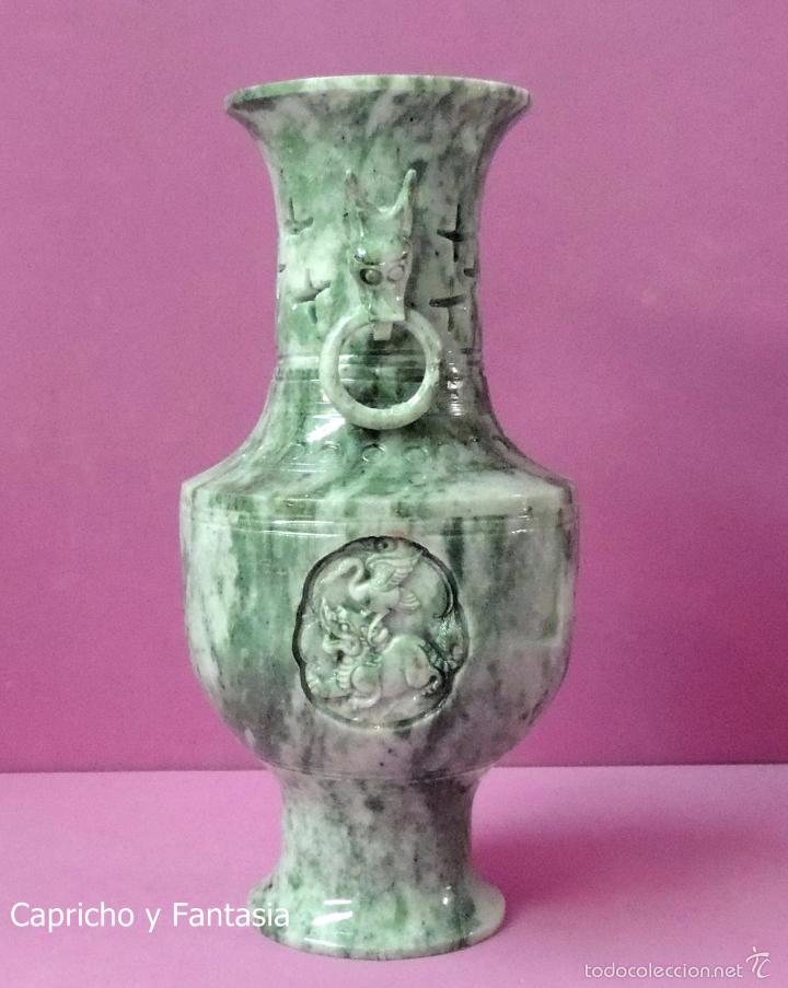 Arte: Jarr&oacute;n chino de jade n&ordm; 1083 - Foto 4