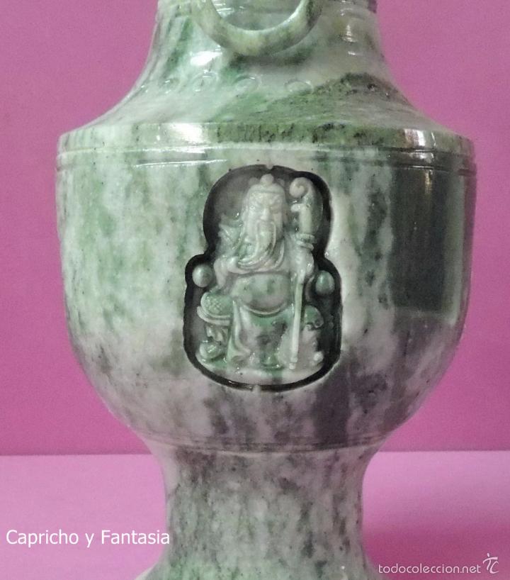 Arte: Jarr&oacute;n chino de jade n&ordm; 1083 - Foto 5
