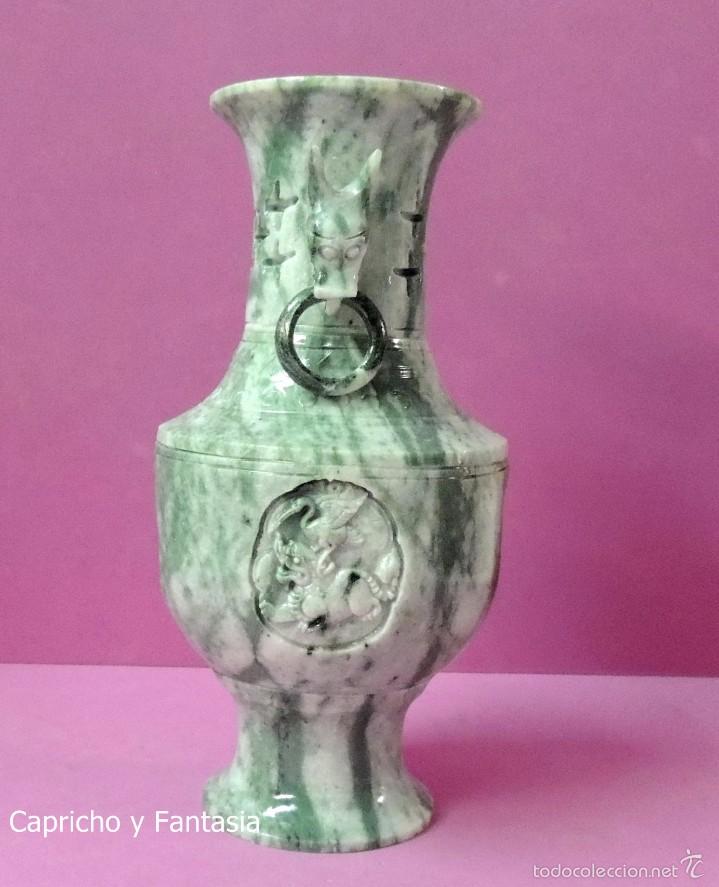 Arte: Jarr&oacute;n chino de jade n&ordm; 1293 - Foto 2