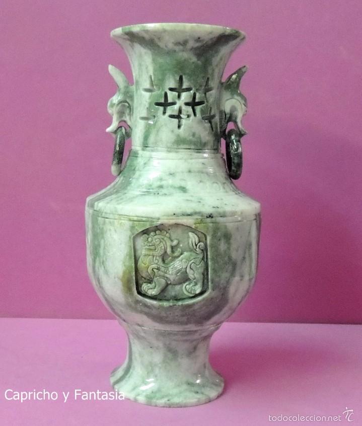 Arte: Jarr&oacute;n chino de jade n&ordm; 1293 - Foto 3