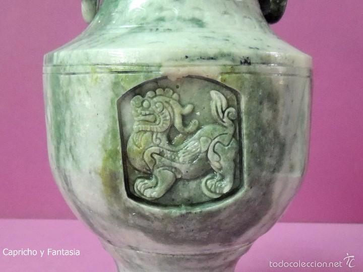 Arte: Jarr&oacute;n chino de jade n&ordm; 1293 - Foto 5