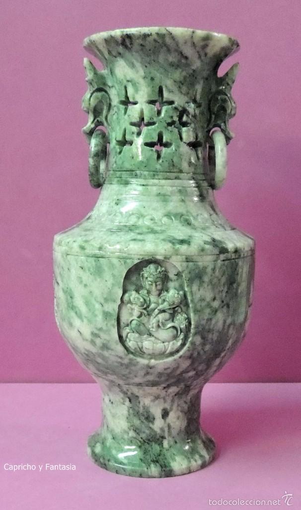 Arte: Jarr&oacute;n chino de jade n&ordm; 1117 - Foto 1