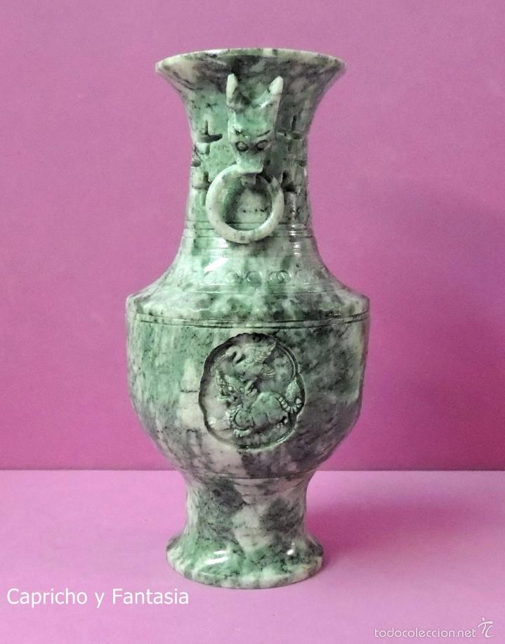 Arte: Jarr&oacute;n chino de jade n&ordm; 1117 - Foto 2