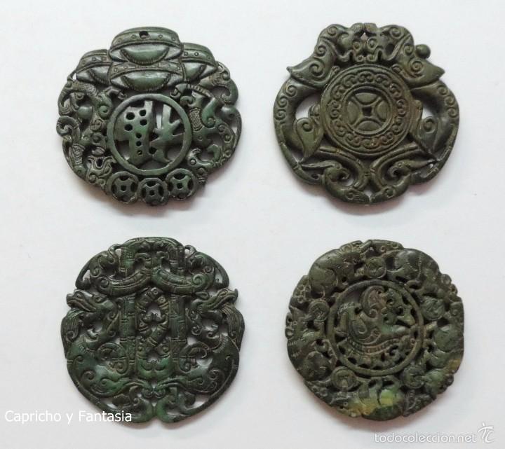 Arte: Colgantes chinos de jade n&ordm; 1663 - Foto 2
