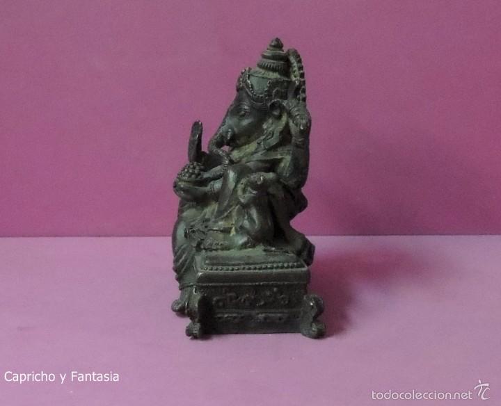Arte: Ganesha en bronce n&ordm; 1693 - Foto 2
