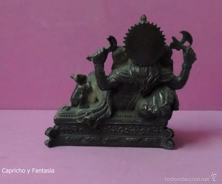 Arte: Ganesha en bronce n&ordm; 1693 - Foto 4