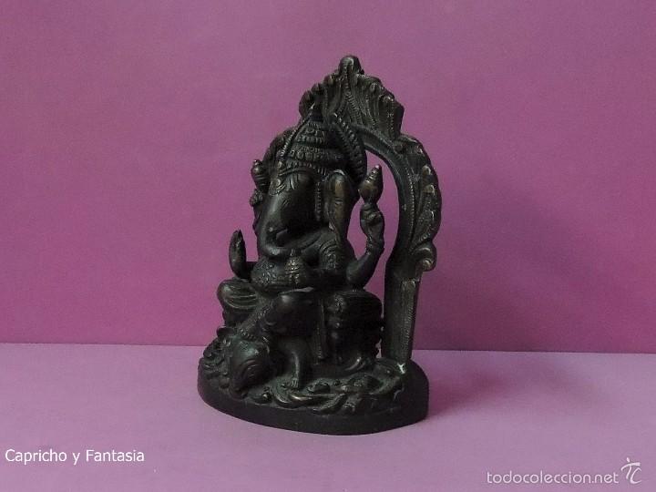 Arte: Ganesha en bronce n&ordm; 1723 - Foto 2