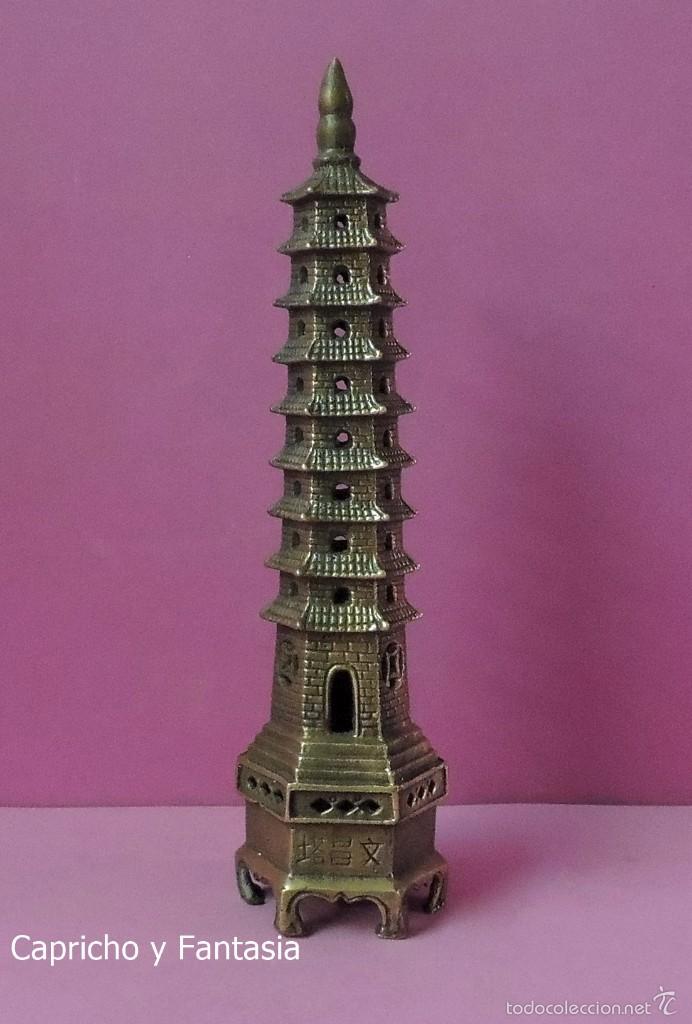 Arte: Buda. Pagoda china n&ordm; 1762 - Foto 1