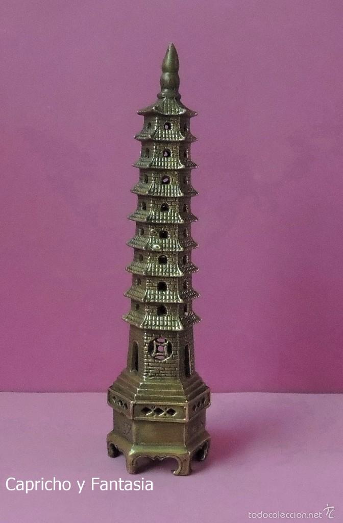 Arte: Buda. Pagoda china n&ordm; 1762 - Foto 4