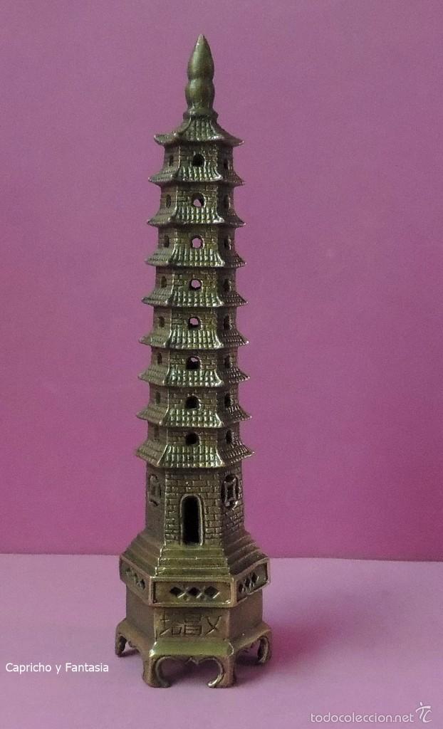 Arte: Buda. Pagoda china n&ordm; 1762 - Foto 5