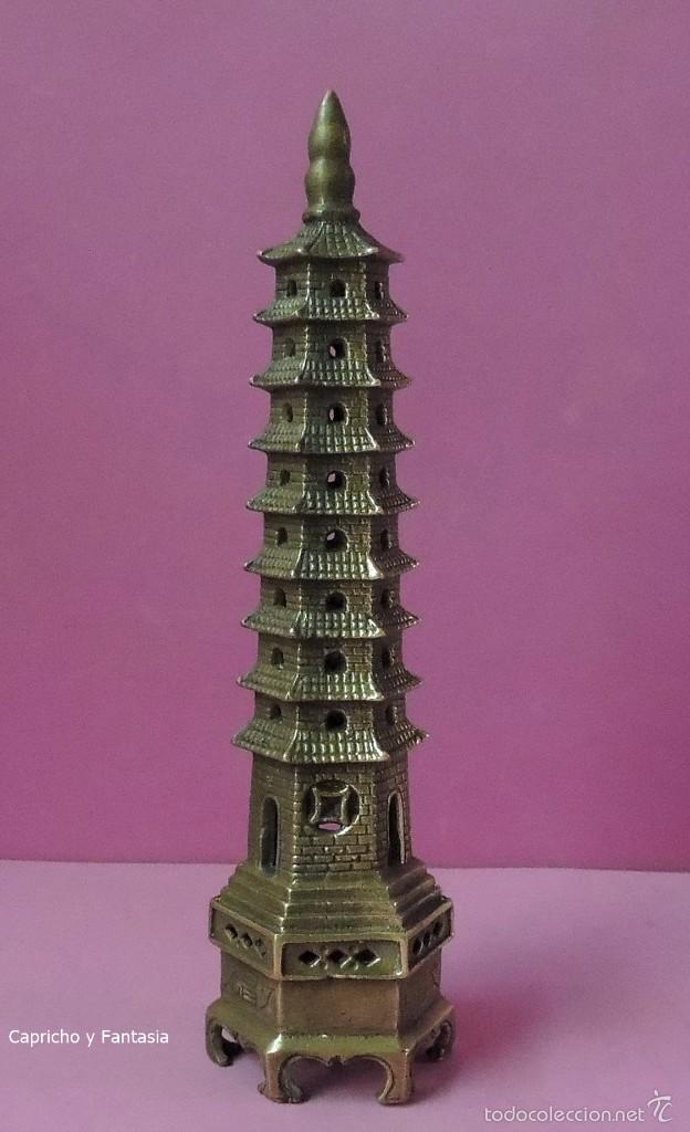 Arte: Buda. Pagoda china n&ordm; 1762 - Foto 6
