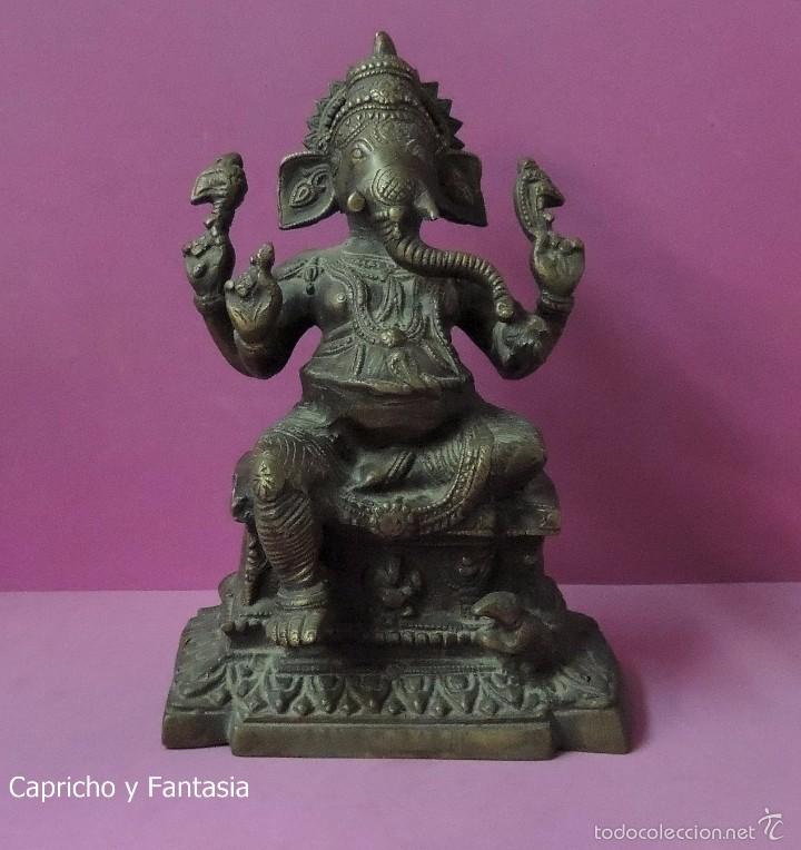 Arte: Ganesha en bronce n&ordm; 1765 - Foto 1