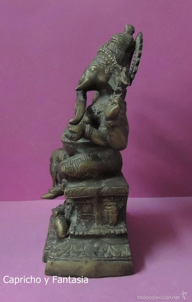 Arte: Ganesha en bronce n&ordm; 1765 - Foto 3
