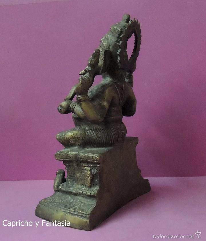Arte: Ganesha en bronce n&ordm; 1765 - Foto 4